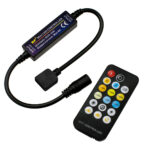 GLOBOSTAR® CCTCONTROLLER 73356 Σετ Dimmer / Controller με RF Ασύρματο Χειριστήριο με 2 x 3A 72W Κανάλια DC 12-24V 6A 144W Max IP20 - RF2.4Ghz - Μ8.3 x Π8.3 x Υ3.2cm - 2 Χρόνια Εγγύηση - Image 2