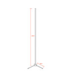 Μοντέρνο Minimal Επιδαπέδιο Μαύρο Φωτιστικό 200cm LED 32 Watt με Ασύρματο Χειριστήριο RF & Dimmer Ροζ GloboStar ALIEN Design GLOBO-200-7 - Image 2