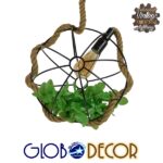 GLOBOSTAR® BRADLEY 10001328 Vintage Κρεμαστό Φωτιστικό Οροφής με Ντουί 1 x E27 AC 220-240V IP20 - Πολύχρωμο - Μ33 x Π33 x Υ33cm - Image 3