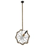 GLOBOSTAR® BRADLEY 10001329 Vintage Κρεμαστό Φωτιστικό Οροφής με Ντουί 1 x E27 AC 220-240V IP20 - Πολύχρωμο - Μ42 x Π42 x Υ42cm - Image 6