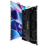 GLOBOSTAR® LUMOWALL 41003 Κυρτή Οθόνη Video Wall P3.91 Καμπίνα 50x100cm LED 360W 3840Hz 32768 Dots ≥5600cd/㎡ Nits AC 220-240V Εξωτερικού Χώρου IP65 Full Color S1/16 14Bits - Κάρτα NovaStar A8S-N+HUB - Curved -10/+15 Angle - Προστατευτικά Γωνιών - Nationstar SMD1921 & CZCL Driver - Μ50 x Π8.5 x Υ100cm - 2 Χρόνια Εγγύηση - Image 2
