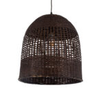 GLOBOSTAR® BORA-BORA 01736 Boho Κρεμαστό Φωτιστικό Οροφής με Ντουί 1 x E27 AC 220-240V IP20 - Καφέ - Μ42 x Π42 x Y44cm - Image 2