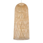 GLOBOSTAR® CALERO 01712 Boho Κρεμαστό Φωτιστικό Οροφής με Ντουί 1 x E27 AC 220-240V IP20 - Μπεζ - Μ40 x Π40 x Υ90cm - Image 2