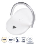 GloboStar® ECLIPSE 76559 Επιτραπέζιο Φωτιστικό Πορτατίφ LED 15W 1200lm 180° AC 220-240V IP20 Φυσικό Λευκό 4500K Dimmable Λευκό Πλαστικό - Μ17 x Π13 x Υ10cm - 2 Xρόνια Εγγύηση - Image 2