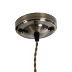 GLOBOSTAR® SUSPENS 115105 Vintage Κρεμαστό Φωτιστικό Οροφής με Ντουί 1 x E27 AC 220-240V IP20 - Χρυσό & Καφέ - Μ10 x Π10 x Y108.7cm - Image 3