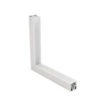 GLOBOSTAR® ALP-CORNER-IN90 RECESSA 61791 Χωνευτό Προφίλ Αλουμινίου Γωνία με Λευκό Γαλακτερό Πατητό Κάλυμμα για Ταινίες LED IP20 - Λευκό Ματ - Μ30 x Π3.5 x Υ4cm - Image 2
