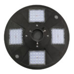 GLOBOSTAR® PARK 12112 Φωτιστικό Κεφαλής Post Top Πλατείας/Πάρκου/Κήπου με Ασύρματο IR Χειριστήριο LED 25W 2000lm 120° με Ενσωματωμένο Φωτοβολταϊκό Panel 6V 20W & Επαναφορτιζόμενη Μπαταρία Li-ion 3.2V 24000mAh με Αισθητήρα Κίνησης-Ημέρας-Νύχτας Αδιάβροχο IP65 Ψυχρό Λευκό 6000K - Γκρι Ανθρακί - Μ50 x Π50 x Υ19cm - 2 Χρόνια Εγγύηση - Image 3