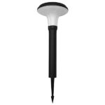 GLOBOSTAR® VEGGIE 12115 Φωτιστικό Κολωνάκι Κήπου LED 10W 500lm 120° με Ενσωματωμένο Φωτοβολταϊκό Panel 6V 2W & Επαναφορτιζόμενη Μπαταρία Li-ion 3.2V 6000mAh με Αισθητήρα Κίνησης-Ημέρας-Νύχτας Αδιάβροχο IP65 Ψυχρό Λευκό 6000K - Μαύρο - Μ26.5 x Π26.5 x Υ60cm - 2 Χρόνια Εγγύηση - Image 5