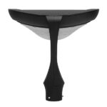 GLOBOSTAR® SQUARE 12117 Φωτιστικό Στύλου/Κολώνας Πλατείας/Πάρκου με Ασύρματο Χειριστήριο LED 25W 2500lm 120° Ενσωματωμένο Φωτοβολταϊκό Panel 5V 12W & Επαναφορτιζόμενη Μπαταρία Li-ion 3.2V 24000mAh με Αισθητήρα Κίνησης-Ημέρας-Νύχτας Αδιάβροχο IP65 Ψυχρό Λευκό 6000K - Γκρι Ανθρακί - Μ60 x Π47 x Υ48cm - 2 Χρόνια Εγγύηση - Image 3