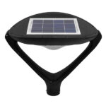GLOBOSTAR® SQUARE 12117 Φωτιστικό Στύλου/Κολώνας Πλατείας/Πάρκου με Ασύρματο Χειριστήριο LED 25W 2500lm 120° Ενσωματωμένο Φωτοβολταϊκό Panel 5V 12W & Επαναφορτιζόμενη Μπαταρία Li-ion 3.2V 24000mAh με Αισθητήρα Κίνησης-Ημέρας-Νύχτας Αδιάβροχο IP65 Ψυχρό Λευκό 6000K - Γκρι Ανθρακί - Μ60 x Π47 x Υ48cm - 2 Χρόνια Εγγύηση - Image 5
