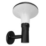 GLOBOSTAR® SOLARTIS 12129 Μοντέρνο Φωτιστικό Τοίχου - Απλίκα LED 10W 1000lm 180° με Ενσωματωμένο Φωτοβολταϊκό Panel 6V 5W & Επαναφορτιζόμενη Μπαταρία Li-ion 3.2V 6000mAh με Αισθητήρα Ημέρας-Νύχτας Αδιάβροχο IP65 Ψυχρό Λευκό 6000K - Γκρι Ανθρακί - Μ26 x Π33 x Υ28cm - 2 Χρόνια Εγγύηση - Image 3