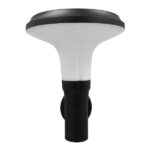 GLOBOSTAR® SOLARTIS 12129 Μοντέρνο Φωτιστικό Τοίχου - Απλίκα LED 10W 1000lm 180° με Ενσωματωμένο Φωτοβολταϊκό Panel 6V 5W & Επαναφορτιζόμενη Μπαταρία Li-ion 3.2V 6000mAh με Αισθητήρα Ημέρας-Νύχτας Αδιάβροχο IP65 Ψυχρό Λευκό 6000K - Γκρι Ανθρακί - Μ26 x Π33 x Υ28cm - 2 Χρόνια Εγγύηση - Image 5