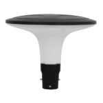 GLOBOSTAR® SQUARE 12144 Φωτιστικό Κολωνάκι Κήπου LED 100W 12000lm 120° AC 220-240V Αδιάβροχο IP65 Θερμό Λευκό 2700K - Γκρι Ανθρακί - Μ54 x Π54 x Υ45cm - 3 Χρόνια Εγγύηση - Image 2
