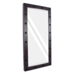 GloboStar® MAKEUP MIRROR-160x80-2 Μοντέρνος Καθρέπτης Μακιγιάζ με Πλαίσιο Φυσικού Ξύλου με Διακόπτη On/Off 20 x E27 AC220-240V - Μ80 x Π7 x Υ160cm - Καφέ Wenge - Image 5