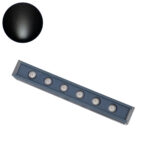GLOBOSTAR® WASHERMARGO 90181 Μπάρα Φωτισμού Wall Washer LED 6W 720lm 30° DC 24V Αδιάβροχο IP65 Ψυχρό Λευκό 6000K Dimmable - Bridgelux SMD Chip - Γκρι Ανθρακί - Μ30 x Π4 x Υ5cm - 3 Χρόνια Εγγύηση - Image 2