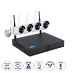 GloboStar® 86037 Ασύρματο Καταγραφικό με 4 x Camera 2MP 1080P WiFi  150° Μοιρών - Αδιάβροχο IP66 - Νυχτερινή Όραση με LED IR - Μονή Κατέυθυνση Ομιλίας - Ανιχνευτή Κίνησης - Νυχτερινή Λήψη - Λευκό - Image 2