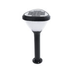 GLOBOSTAR® SOLARMIS 90521 Φωτιστικό Κολωνάκι Κήπου LED 10W 180lm 120° με Ενσωματωμένο Φωτοβολταϊκό Panel 6V 5W & Επαναφορτιζόμενη Μπαταρία Li-ion 3.2V 6000mAh με Αισθητήρα Ημέρας-Νύχτας Αδιάβροχο IP65 Ψυχρό Λευκό 6000K - Μαύρο - Μ26 x Π26 x Υ60cm - 2 Χρόνια Εγγύηση - Image 2