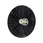 GLOBOSTAR® COLOMBO 02279 Boho Φωτιστικό Τοίχου - Απλίκα με Ντουί 1 x E27 AC 220-240V IP20 - Μαύρο - Μ40 x Π40 x Υ9cm - Image 2