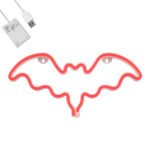 GloboStar® 78579 Φωτιστικό Ταμπέλα Φωτεινή Επιγραφή NEON LED Σήμανσης BATMAN 5W με Καλώδιο Τροφοδοσίας USB - Μπαταρίας 3xAAA (Δεν Περιλαμβάνονται) - Κόκκινο - Image 2