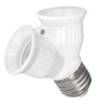 GLOBOSTAR® ADAPTOR 78969 Αντάπτορας/Μετατροπέας από Ντουί E27 σε 2 x E27 IP20 - Μ7.4 x Π7.4 x Υ7.4cm - Image 2