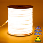 GLOBOSTAR® NEOTUBE 70586 Ταινία Neon Flex LED 12W/m 720lm/m 360° DC 24V Αδιάβροχο IP65 120 x SMD2835 Chip/m Ultra Θερμό Λευκό 2200K Dimmable - Sanan SMD Chip - Μ100 x Π1.3 x Υ1.3cm - 3 Χρόνια Εγγύηση - Image 2