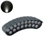 GloboStar® TREELIGHT-KINA 90685 Κυρτή Μπάρα Φωτισμού Wall Washer με Αντιθαμβωτική Γρίλια Ειδική για Φυτά - Δέντρα LED 18W 1710lm 30° DC 24V Αδιάβροχο IP65 Μ25 x Π6.5 x Υ6cm Φυσικό Λευκό 4500K - Γκρι Ανθρακί - 3 Years Warranty - Image 2