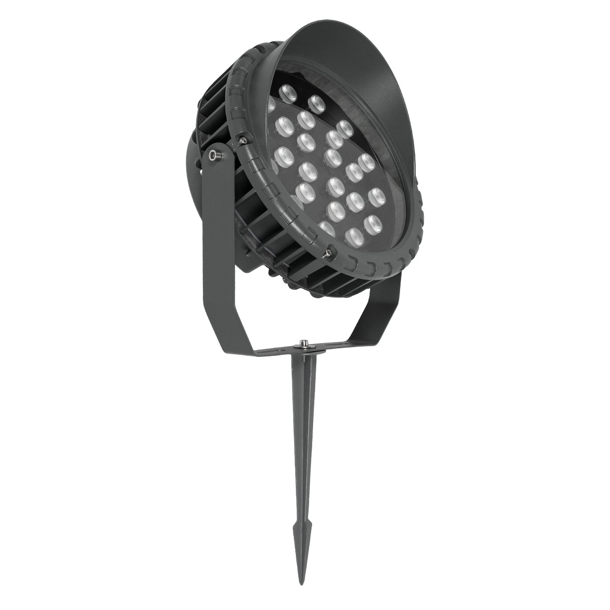 19c8da_999_0268_2 GLOBOSTAR® TREEVINA 90359 Φωτιστικό Σποτ με Αντιθαμβωτική Γρίλια για Φυτά - Δέντρα με Βάση Κήπου / Καρφωτό LED 24W 2040lm 10° DC 24V Αδιάβροχο IP65 Ultra Θερμό Λευκό 2200K Dimmable - Bridgelux SMD Chip - Γκρι Ανθρακί - Μ21.5 x Π18.3 x Υ14cm - 3 Χρόνια Εγγύηση - Image 1