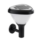 GLOBOSTAR® NATURE 90526 Φωτιστικό Κολωνάκι Κήπου LED 10W 330lm 120° με Ενσωματωμένο Φωτοβολταϊκό Panel 6V 2W & Επαναφορτιζόμενη Μπαταρία Li-ion 3.2V 1800mAh με Αισθητήρα Ημέρας-Νύχτας Αδιάβροχο IP65 Ψυχρό Λευκό 6000K - Γκρι Ανθρακί - Μ26 x Π29 x Υ36cm - 2 Χρόνια Εγγύηση - Image 2