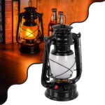 GLOBOSTAR® FIREWATCH 76546 Διακοσμητικό Φαναράκι LED 10W 500lm 360° Επαναφορτιζόμενο DC 5V με Μπαταρίες 2x18650 IP20 Ultra Θερμό Λευκό 1800K - Μ15 x Π11.5 x Υ23.5cm - 2 Χρόνια Εγγύηση - Image 2