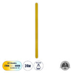 GLOBOSTAR® HOUSTON 61350 Μοντέρνο Φωτιστικό Τοίχου - Απλίκα LED 24W 2880lm 360° AC 220-240V IP20 Ρυθμιζόμενο Λευκό CCT με On/Off 2700K/4500K/6000K - Lumileds SMD Chip - Χρυσό Βούρτσας - Μ6 x Π3 x Υ100cm - 3 Χρόνια Εγγύηση - Image 2
