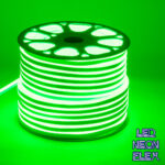 GLOBOSTAR® NEOVALE 70574 Ταινία Neon Flex LED 12W/m 600lm/m 120° DC 220-240V Αδιάβροχο IP65 120 x SMD2835 Chip/m Πράσινο Dimmable - Sanan SMD Chip - Μ100 x Π0.8 x Υ1.6cm - 3 Χρόνια Εγγύηση - Image 2