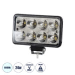 GloboStar® 85419 Vehicle & Forklift Work Lights - Φώτα Εργασίας για Οχήματα Περονοφόρα - Κλάρκ LED 24W DC 9-80V Αδιάβροχο IP67 Ψυχρό Λευκό 6000K Μ15.5 x Π9 x Υ5.5cm - Image 2