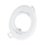 GLOBOSTAR® RAFY 77814 Χωνευτή Κινούμενη Βάση για Σποτ MR16 με Ντουί GU10/GU5.3 IP20 - Λευκό - Μ9.2 x Π9.2 x Υ3.1cm / Q7cm - Image 2