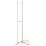 Μοντέρνο Minimal Επιδαπέδιο Μαύρο Φωτιστικό 150cm LED 24 Watt με Ασύρματο Χειριστήριο Αφής 2.4G RF & Dimmer CCT - Ψυχρό - Ημέρας - Θερμό GloboStar ALIEN Design GLOBO-150-10 - Image 2