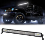 GloboStar® 85483 PRO Series Μπάρα Ίσια - Straight TRI-ROW 7D για Αυτοκίνητα & Φορτηγά LED CREE XBD 405W 40500lm 15° & 60° DC 10-30V Αδιάβροχη IP65 Ψυχρό Λευκό 6000K - Image 2