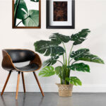 GloboStar® Artificial Garden MONSTERA PLANT 20002 - Τεχνητό Διακοσμητικό Φυτό Μονστέρα Υ120cm - Image 5