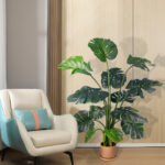 GloboStar® Artificial Garden MONSTERA PLANT 20003 - Τεχνητό Διακοσμητικό Φυτό Μονστέρα Υ150cm - Image 5