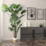 GloboStar® Artificial Garden PALM TREE 20014 Τεχνητό Διακοσμητικό Φυτό Φοινικόδεντρο Βεντάλια Υ210cm - Image 6