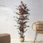 GloboStar® Artificial Garden BLOODLEAF BAMBOO 20039 Τεχνητό Διακοσμητικό Φυτό Αιματόφυλλο Μπαμπού Υ170cm - Image 6