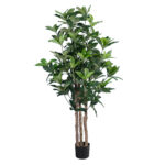 GloboStar® Artificial Garden FORTUNE GUIANA TREE 20056 Τεχνητό Διακοσμητικό Φυτό Καστανιά του Μαλαμπάρ Υ160cm - Image 2