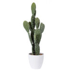 GloboStar® Artificial Garden OPUNTIA FICUS-INDICA CACTUS 20096 Τεχνητό Διακοσμητικό Φυτό Κάκτος Φραγκοσυκιά Υ60cm - Image 2