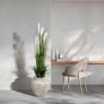 GloboStar® Artificial Garden PAMPAS GRASS 20106 Τεχνητό Διακοσμητικό Φυτό Γρασίδι της Πάμπας Υ150cm - Image 5