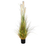 GloboStar® Artificial Garden PAMPAS GRASS 20108 Τεχνητό Διακοσμητικό Φυτό Γρασίδι της Πάμπας Υ150cm - Image 2
