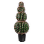 GloboStar® Artificial Garden FEROCACTUS 20138 Τεχνητό Διακοσμητικό Φυτό Φερόκακτος Υ95cm - Image 2