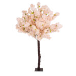GloboStar® Artificial Garden SALMON CHERRY BLOSSOM TREE 20139 Τεχνητό Διακοσμητικό Δέντρο Σομόν Κερασιά Υ160cm - Image 2