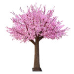 GloboStar® Artificial Garden PEACH BLOSSOM TREE 20159 Τεχνητό Διακοσμητικό Δέντρο Ανθισμένη Ροδακινιά Υ340cm - Image 2