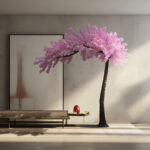 GloboStar® Artificial Garden CHERRY BLOSSOM TREE 20184 Τεχνητό Διακοσμητικό Δέντρο Βουκαμβίλια Άνθος Κερασιάς Υ320cm - Image 6