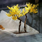 GloboStar® Artificial Garden GINKGO TWINS TREE 20187 Τεχνητό Διακοσμητικό Δέντρο Δίδυμα Γκίγκο Υ320cm - Image 2