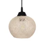 GLOBOSTAR® LUMA 201-0011 Vintage Κρεμαστό Φωτιστικό Οροφής με Ντουί 3 x E27 AC 220-240V IP20 - Μπεζ & Μαύρο - Μ55 x Π18 x Υ65cm - Image 6