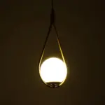 GLOBOSTAR® DROP 201-0034 Vintage Κρεμαστό Φωτιστικό Οροφής με Ντουί 1 x E27 AC 220-240V IP20 - Χρυσό & Λευκό - Μ20 x Π15 x Υ47cm - Image 3